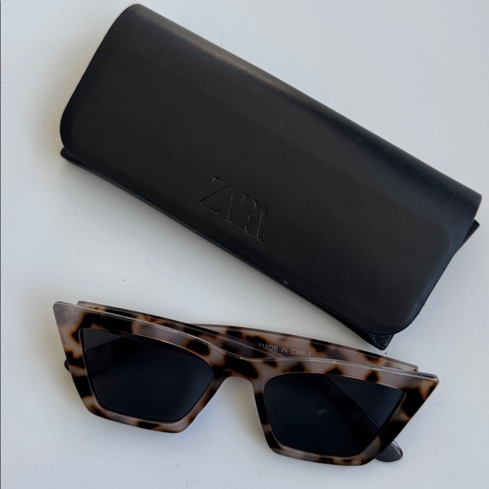 Zara Brown Patterned Sunglasses